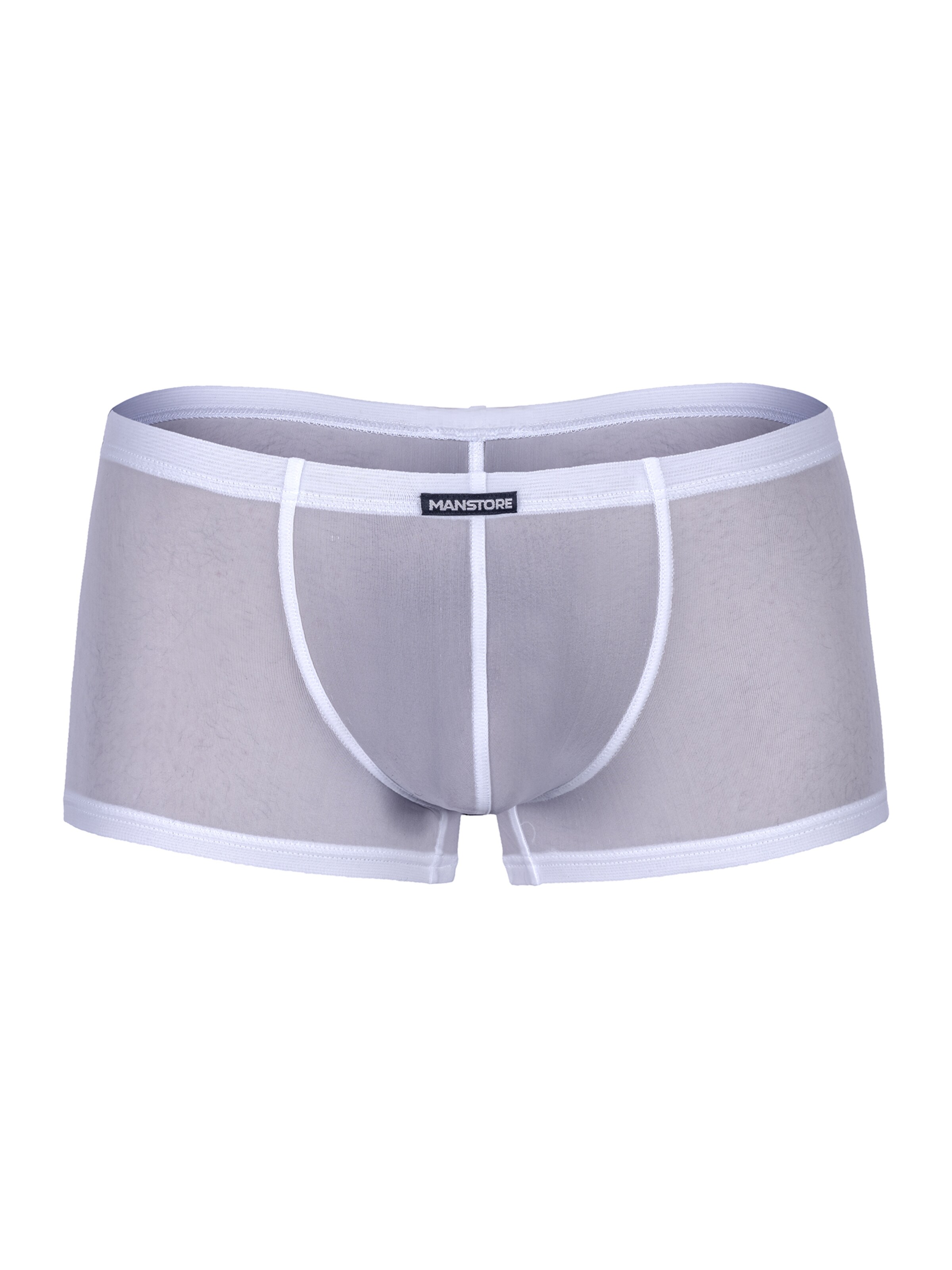 Manstore Boxer shorts ' M101 Micro Pants ' in White: front