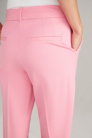 JOOP! Regular Trousers with creases in Pink