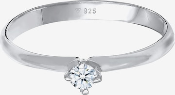 Elli DIAMONDS Ring Edelstein Ring, Verlobungsring in Silber