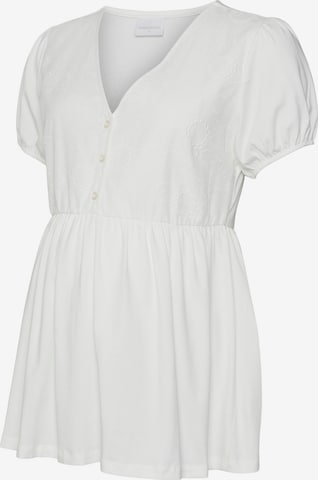 MAMALICIOUS Блуза 'Praire' в бяло: отпред