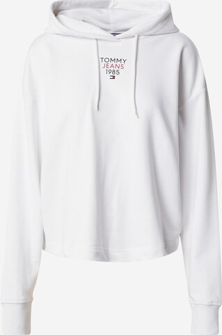 Tommy Jeans Sweatshirt 'Essential' in Weiß: predná strana