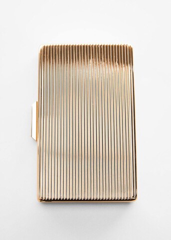 MANGO Clutch 'Pau' in Gold