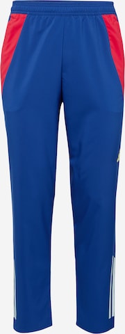 ADIDAS PERFORMANCE Regular Workout Pants 'Spain Tiro 24 Competition Presentation' in Blue: front