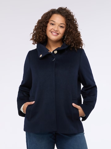 Fiorella Rubino Wintermantel in Blauw: voorkant