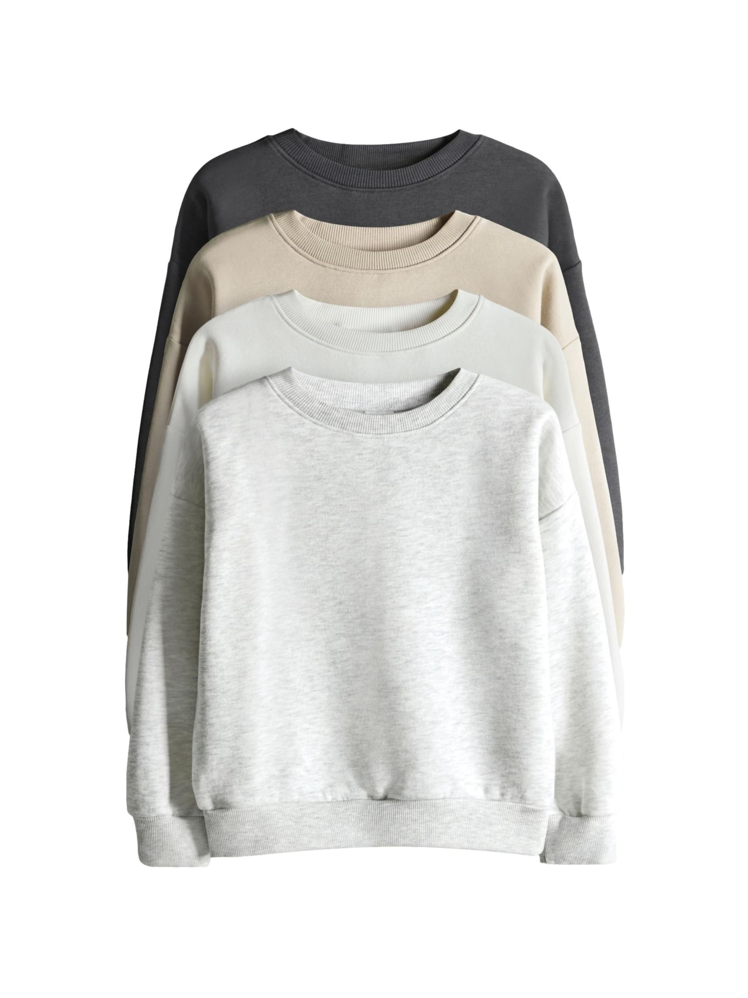 Bluză de molton de la The Set pe bej: față