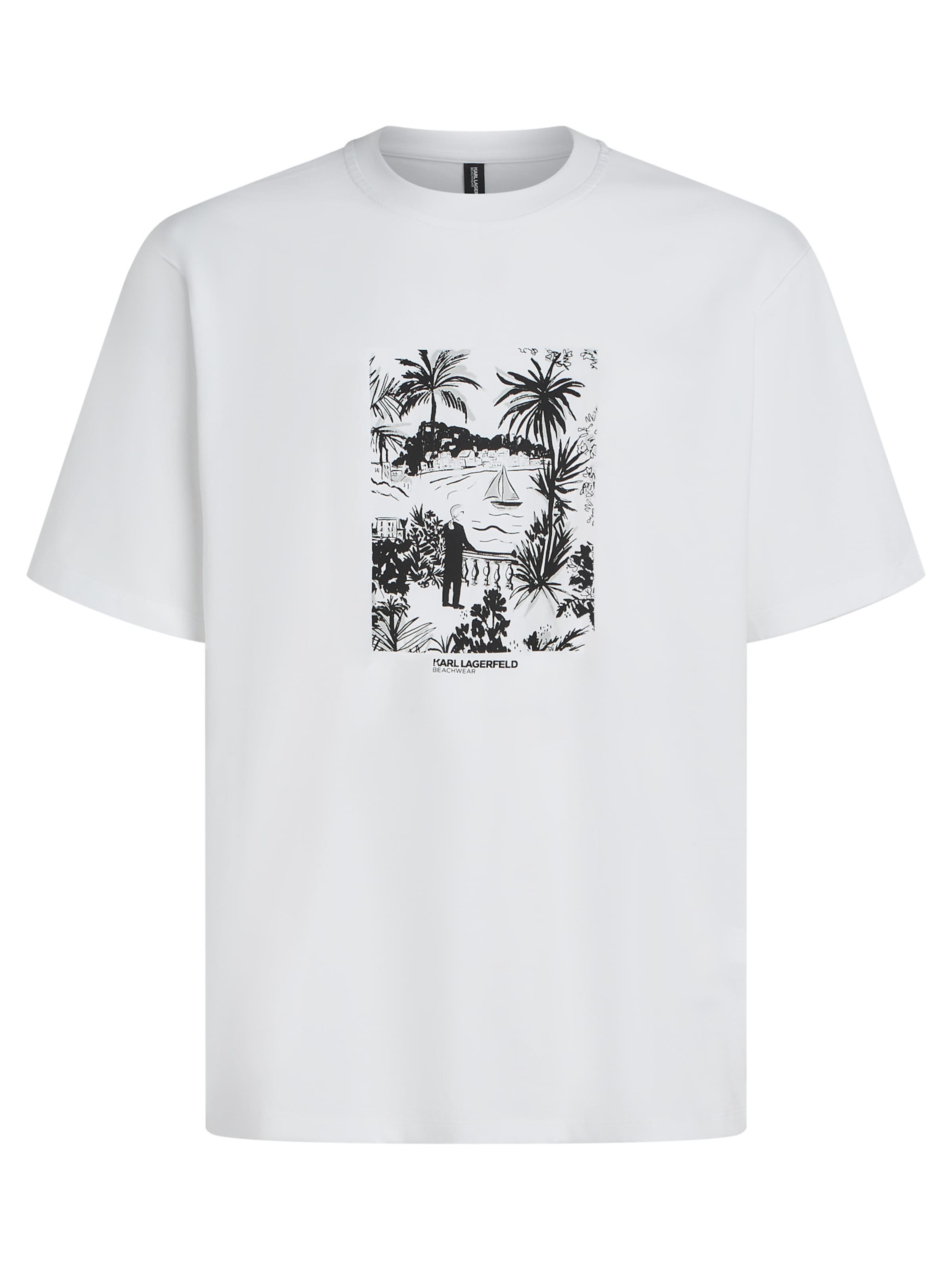 Karl Lagerfeld Tričko 'Villa la Vigie' – bílá: přední strana