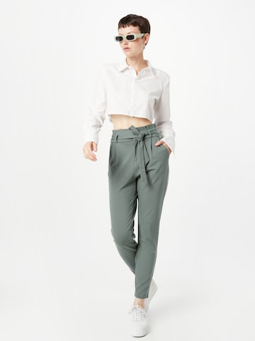 VERO MODA - Slimfit Pantalón plisado en verde