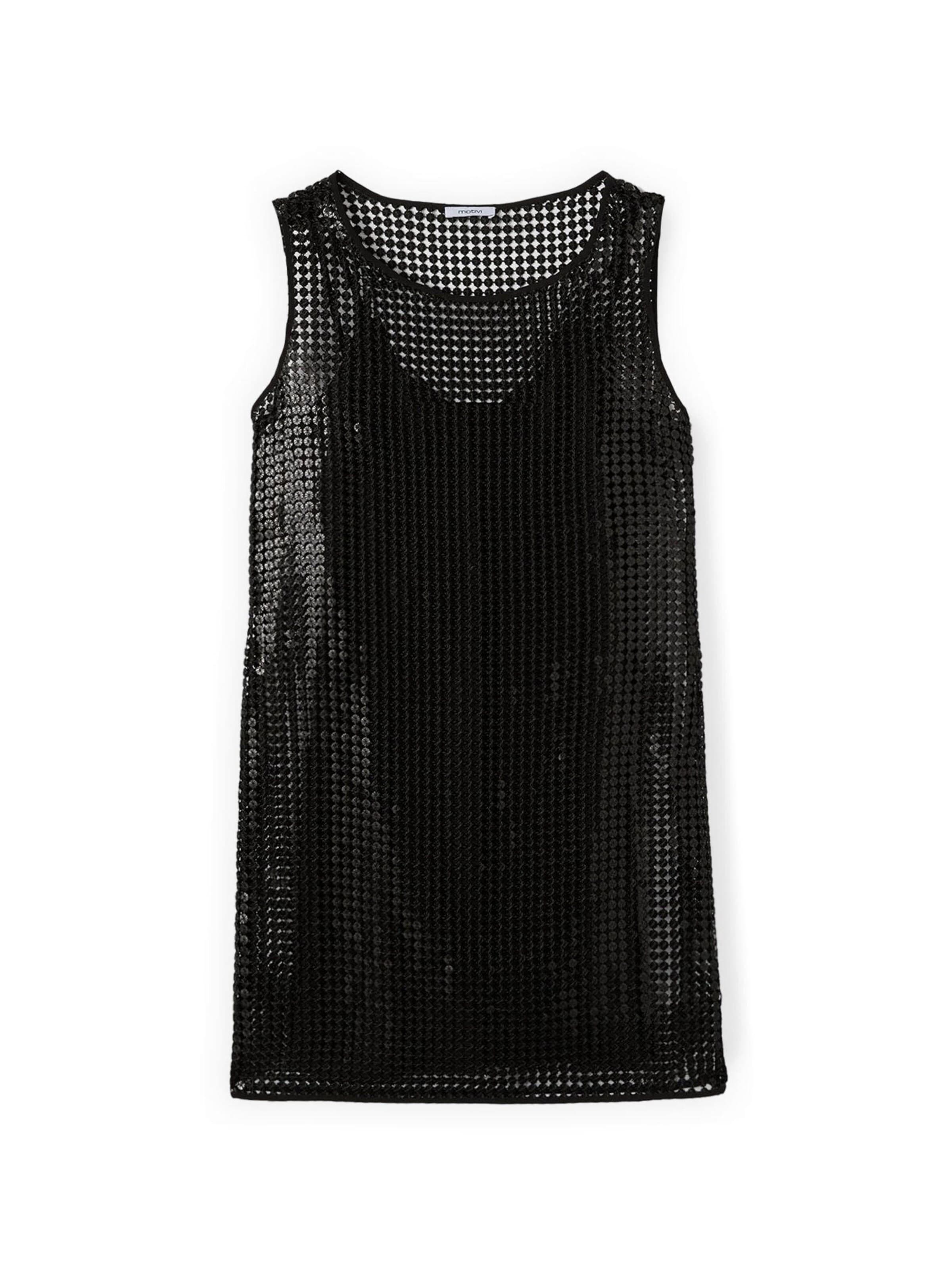 Robe MOTIVI en noir : devant