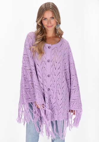 IZIA Cape in Lila: voorkant