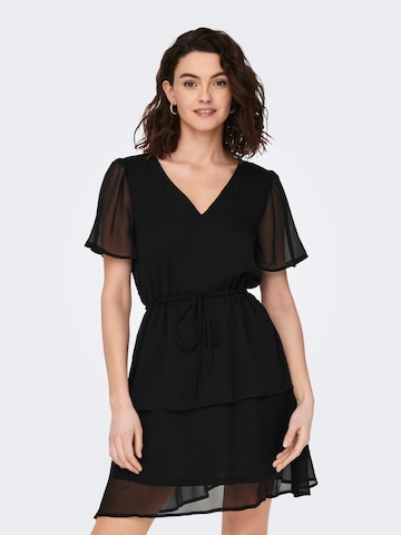 JDY Καλοκαιρινό φόρεμα 'Melly' σε μαύρο: μπροστά