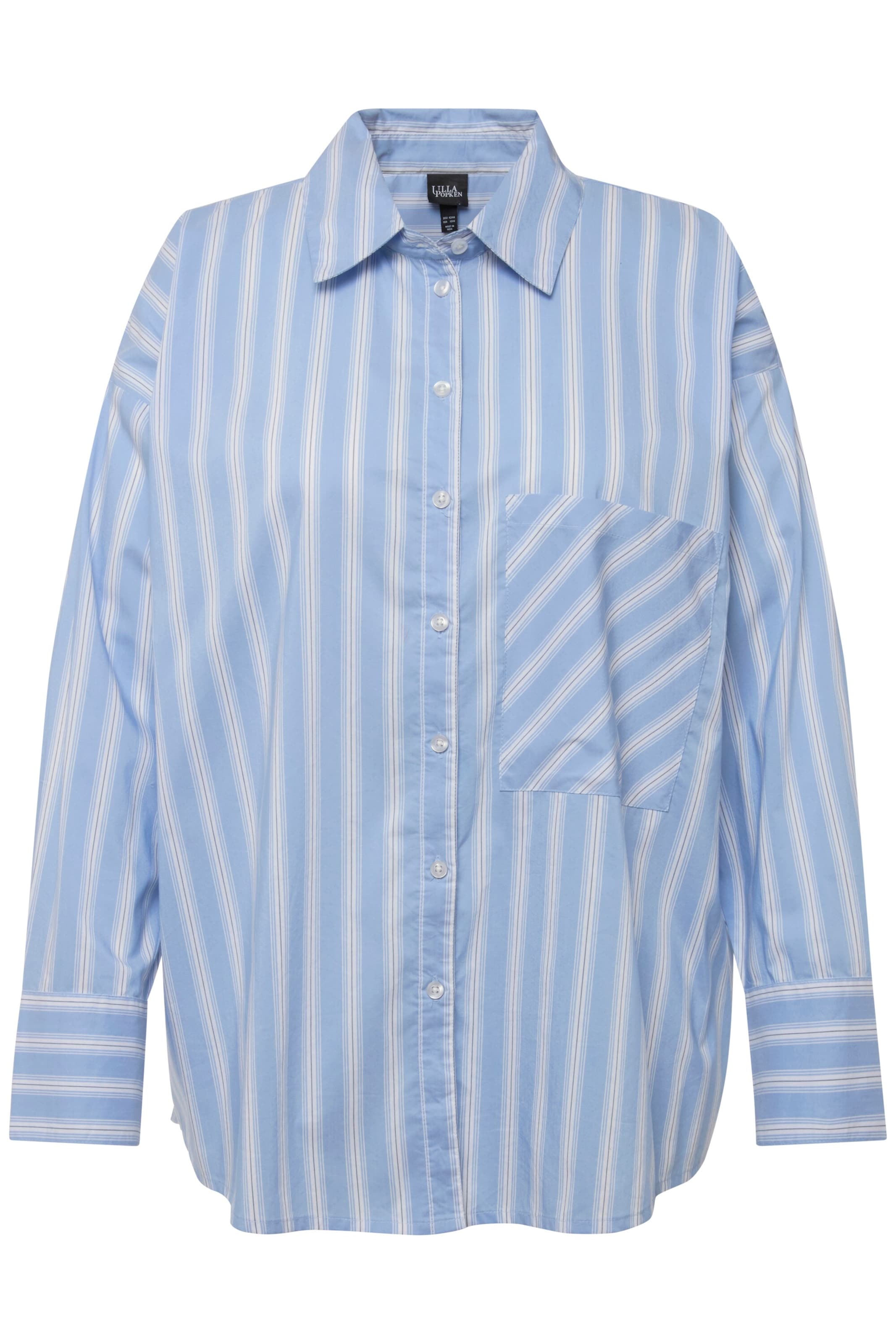 Ulla Popken Blouse in Sky blue / White, Item view