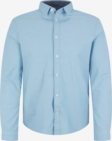 TOM TAILOR Button Up Shirt in Blue: front