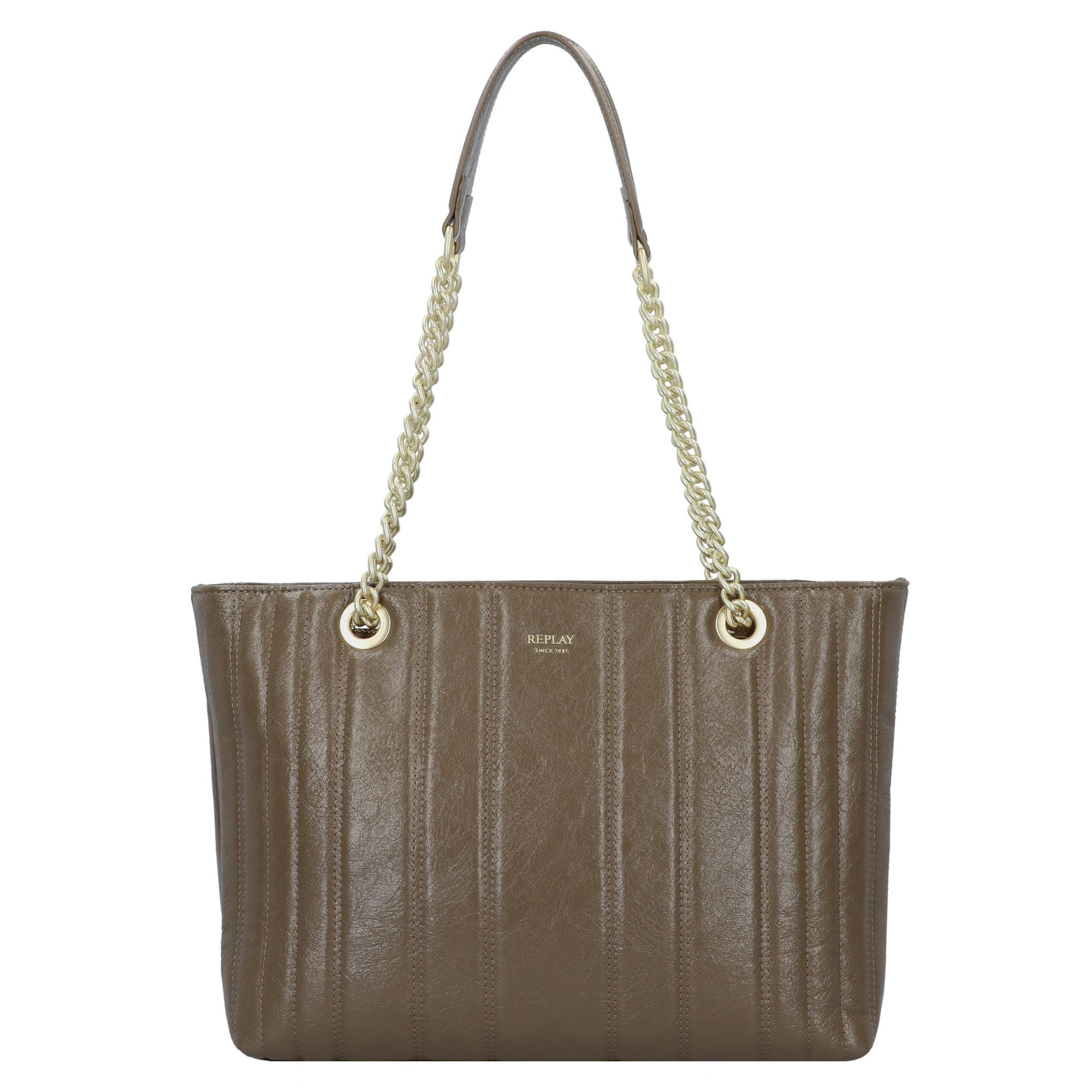 Borsa a spalla di REPLAY in marrone: frontale