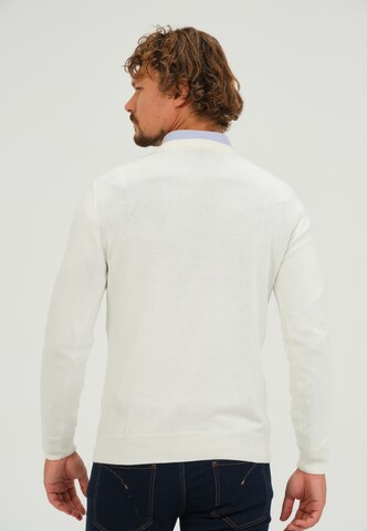 Pull-over Giorgio di Mare en blanc