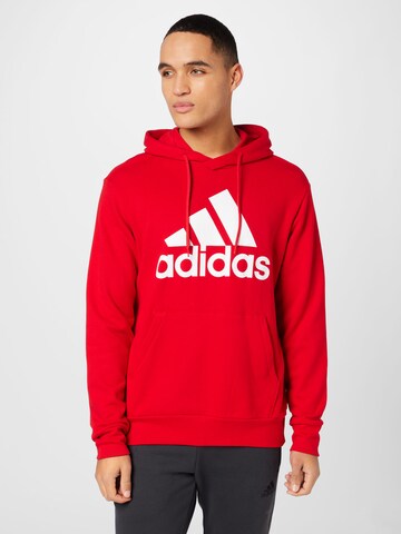 ADIDAS PERFORMANCE Αθλητική μπλούζα φούτερ 'Essentials' σε κόκκινο: μπροστά