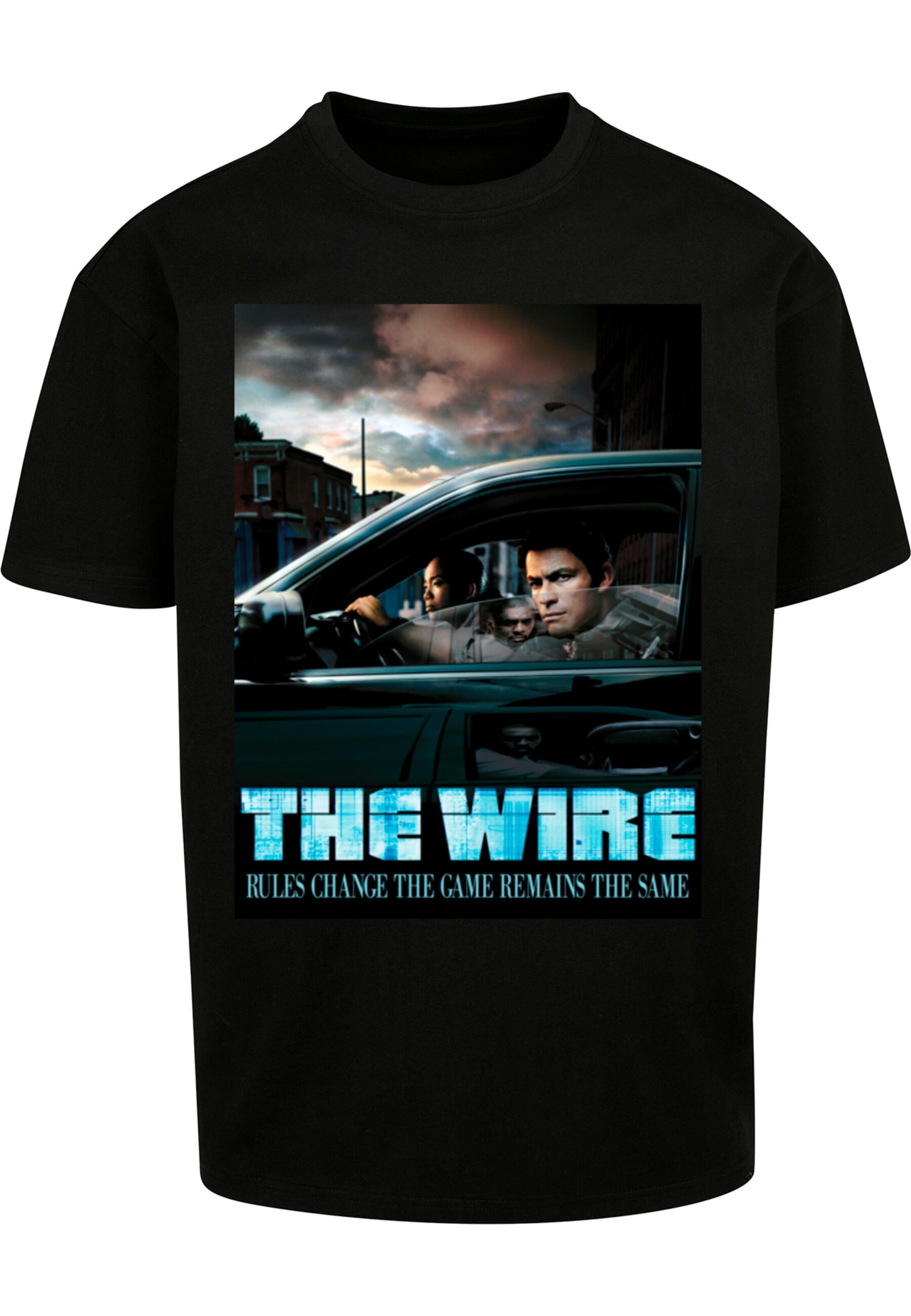 T-Shirt 'The Wire Poster' Merchcode en noir : devant
