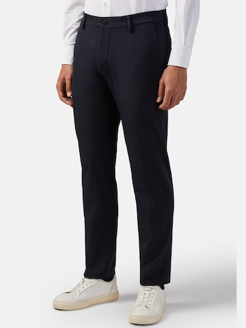 Regular Pantalon à plis Boggi Milano en bleu : devant