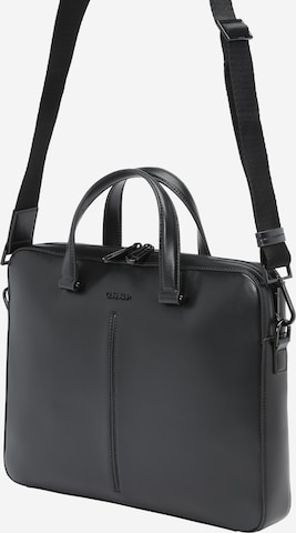 Calvin Klein - Bolsa para portátil en negro: frente