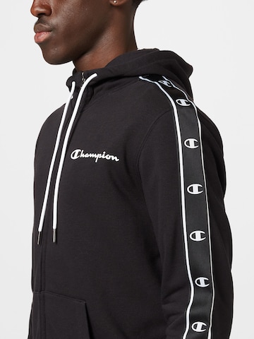 Champion Authentic Athletic Apparel Zip-Up Hoodie in Black