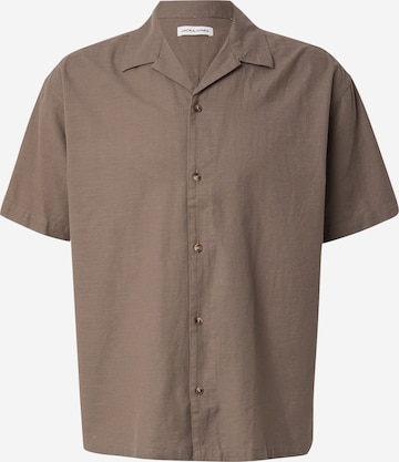 JACK & JONES Hemd 'JJESUMMER RESORT' in Braun: Vorderseite