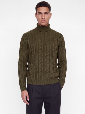 Jack & Jones Premium Sweater in Brown: front
