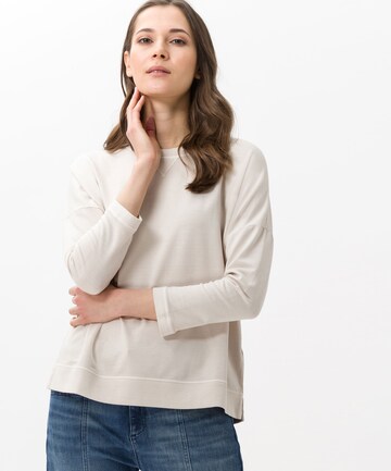 BRAX Sweatshirt in Beige: front