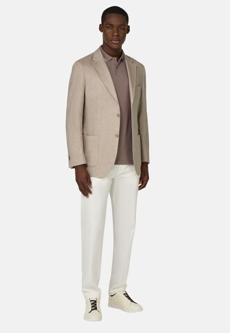 Boggi Milano Regular fit Colbert in Bruin