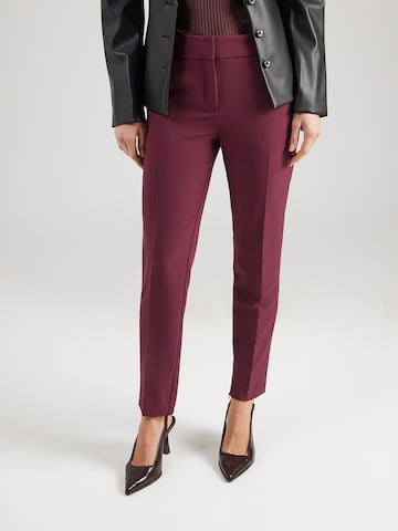 Slimfit Pantaloni cu dungă 'Hedima-1' de la HUGO pe roșu: față