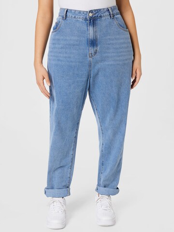 Loosefit Jean 'Debbie' Nasty Gal Plus en bleu : devant