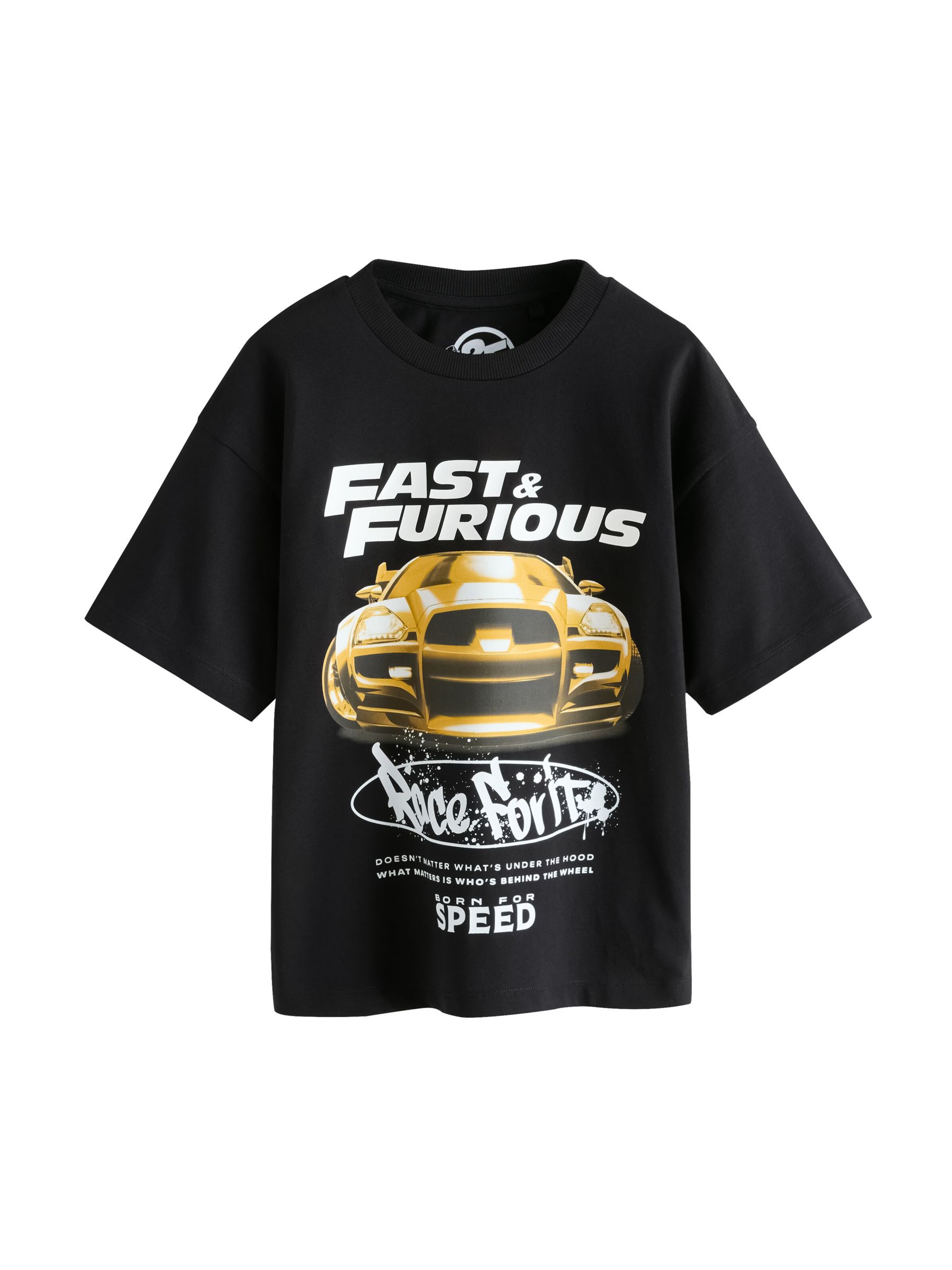 Next - Camiseta 'Fast & Furious' en negro: frente