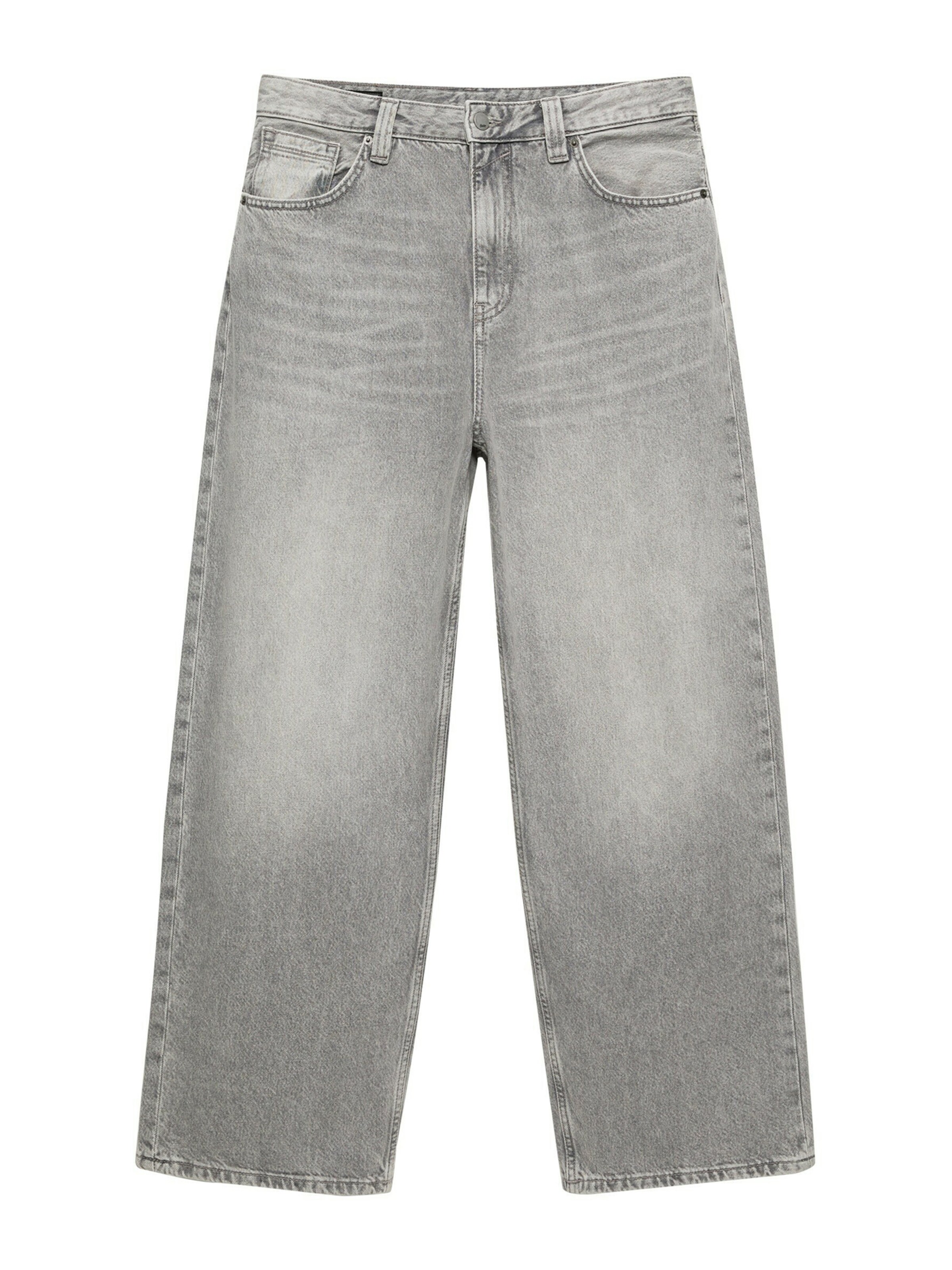 Pull&Bear Kavbojke | siva barva: sprednja stran