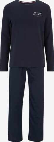 TOMMY HILFIGER Long Pajamas in Blue: front