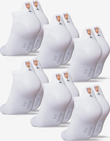 Occulto Ankle Socks 'Luca' in Orange: front