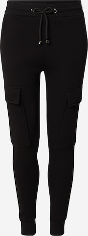 ABOUT YOU x Swalina&Linus Slim fit Cargo trousers 'Henry' in Black: front