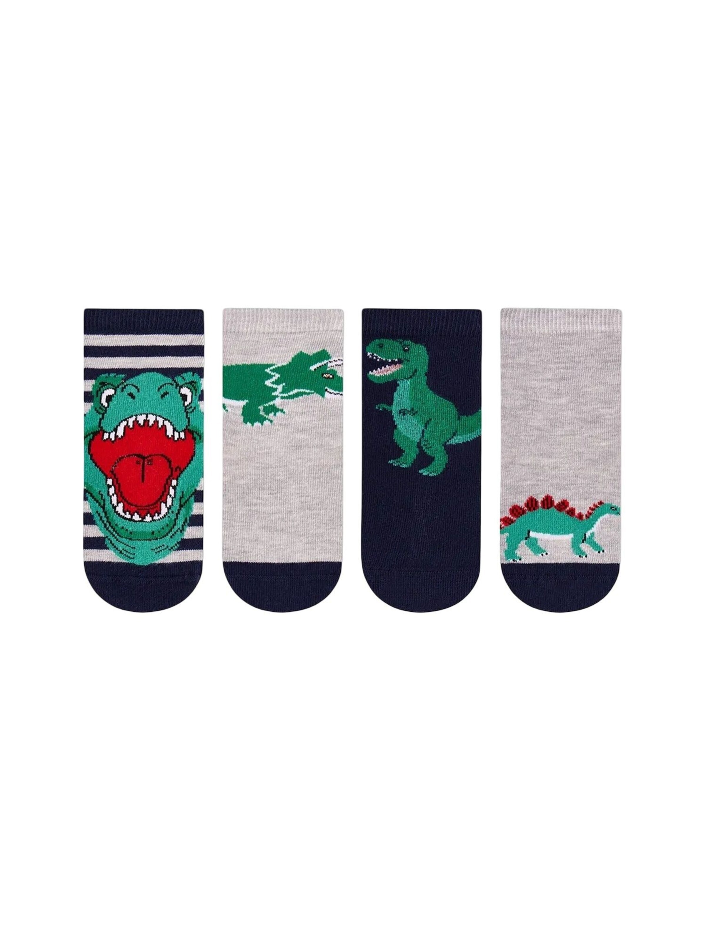 Penti Socken 'PENTI Dino Bite 4er-Pack Knöchelsocken'‌‌‌‌‌‌‌ in Mischfarben: Vorderseite