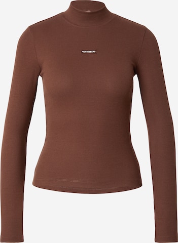 Maglietta di GUESS JEANS in marrone: frontale