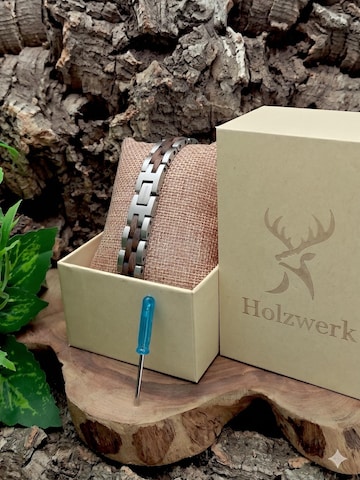 Holzwerk Armband 'MELLENSEE' in Zilver