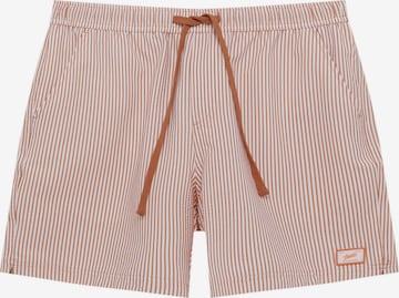 Pull&Bear Kratke kopalne hlače | oranžna barva: sprednja stran