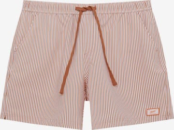 Shorts de bain Pull&Bear en orange : devant