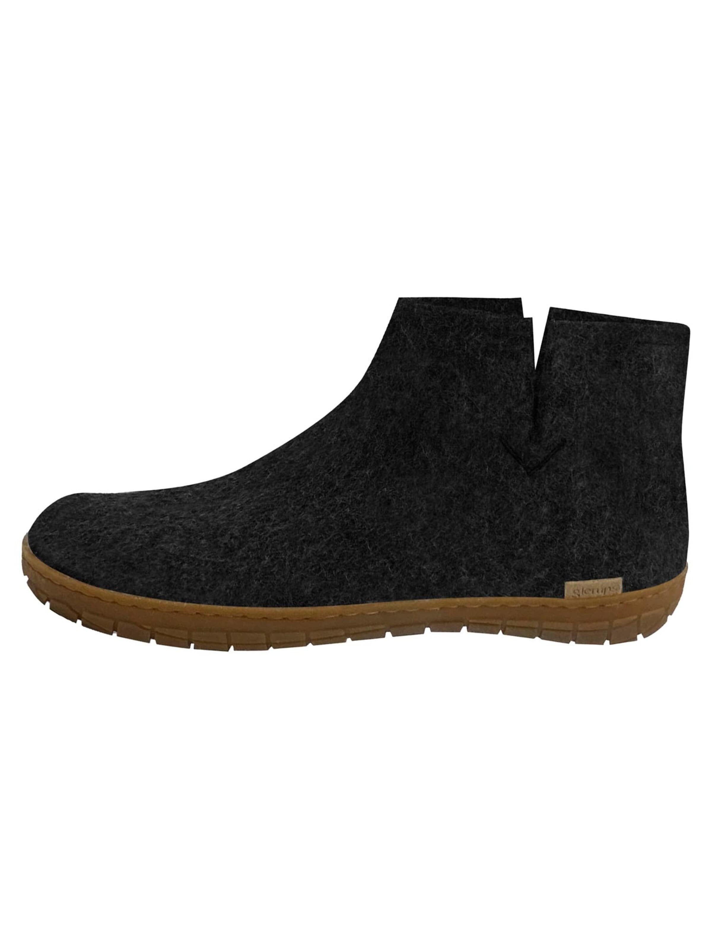 Glerups Mules 'Honey' in Black: front