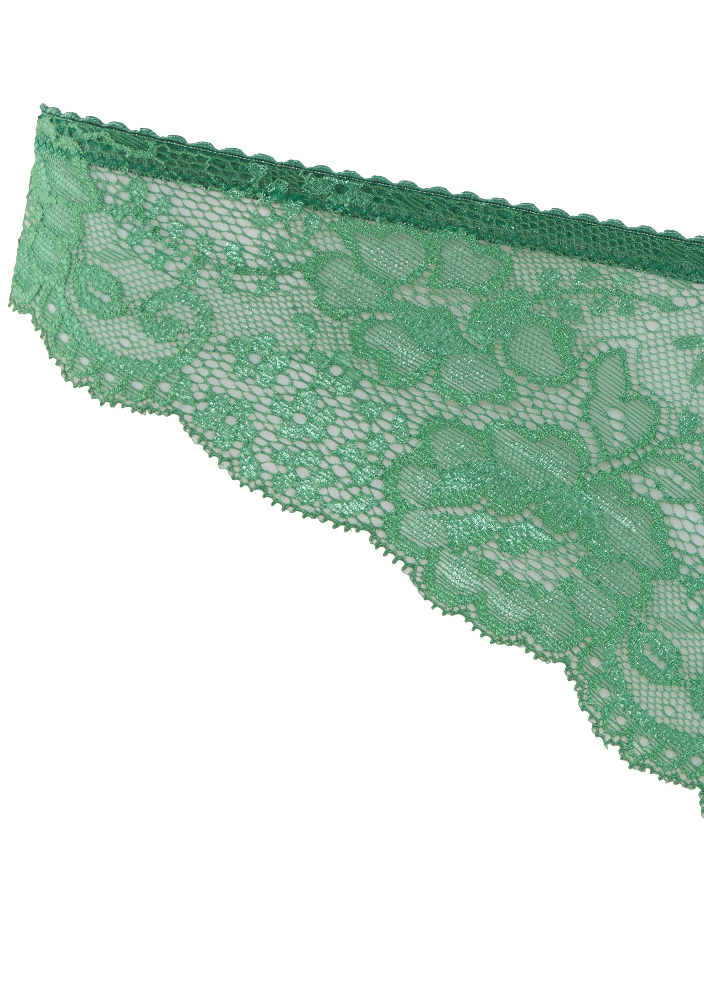 LASCANA Normalny krój Stringi w kolorze zielony