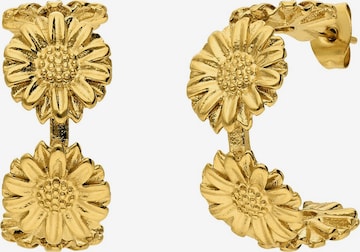 Lucardi Earrings 'Statement' in Gold: front