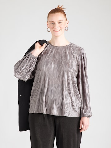 Chemisier 'CARLAZO' ONLY Carmakoma en argent : devant