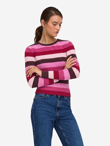 Pullover 'ONLIBI LS O-NECK RIB CC KNT 15377948' di ONLY in marrone: frontale