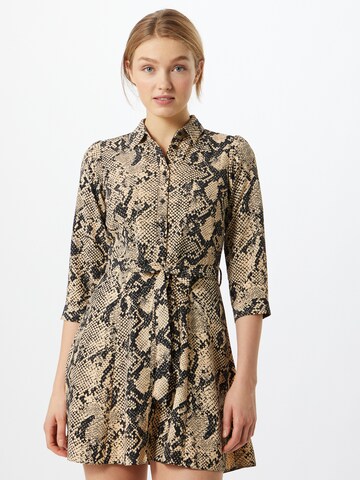 Dorothy Perkins Shirt dress in Beige: front