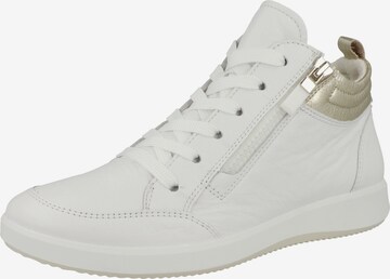 ARA High-Top Sneakers in White: front