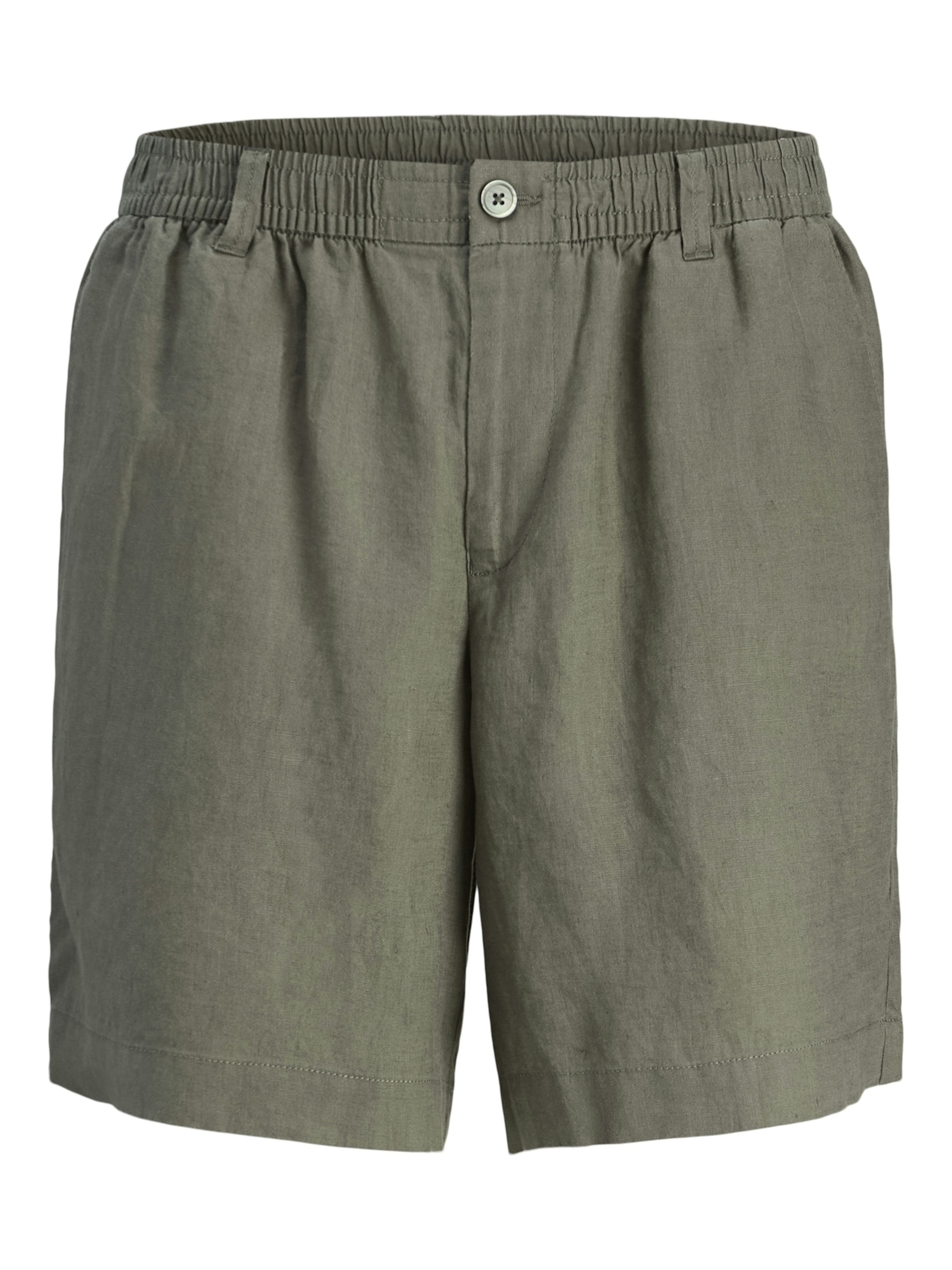 JACK & JONES Wide leg Chinobyxa 'Bill' i grå: framsida