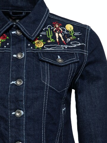 Queen Kerosin Between-Season Jacket in Blue