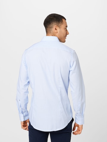 SEIDENSTICKER - Slim Fit Camisa clássica em azul