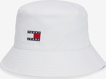 Tommy Jeans Hat in White: front